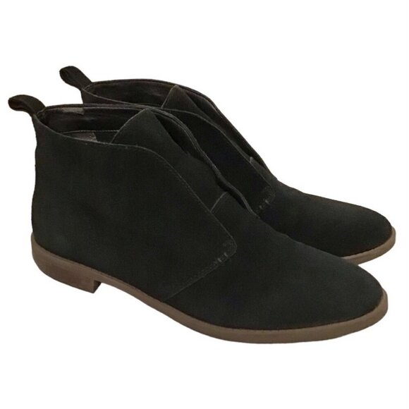 Franco Sarto Other - Franco Sarto 11 Men’s Suede Leather Ankle Boots Black Slip On Shoes